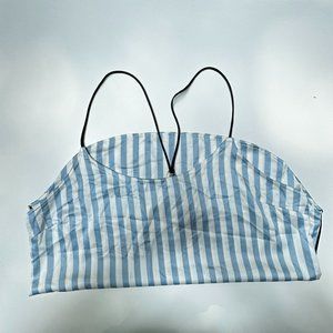 VICTORIAS SECRET blue and white striped lingerie top